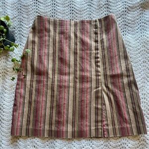 Vintage 2000s striped mini skirt / Willi Smith / sz 4